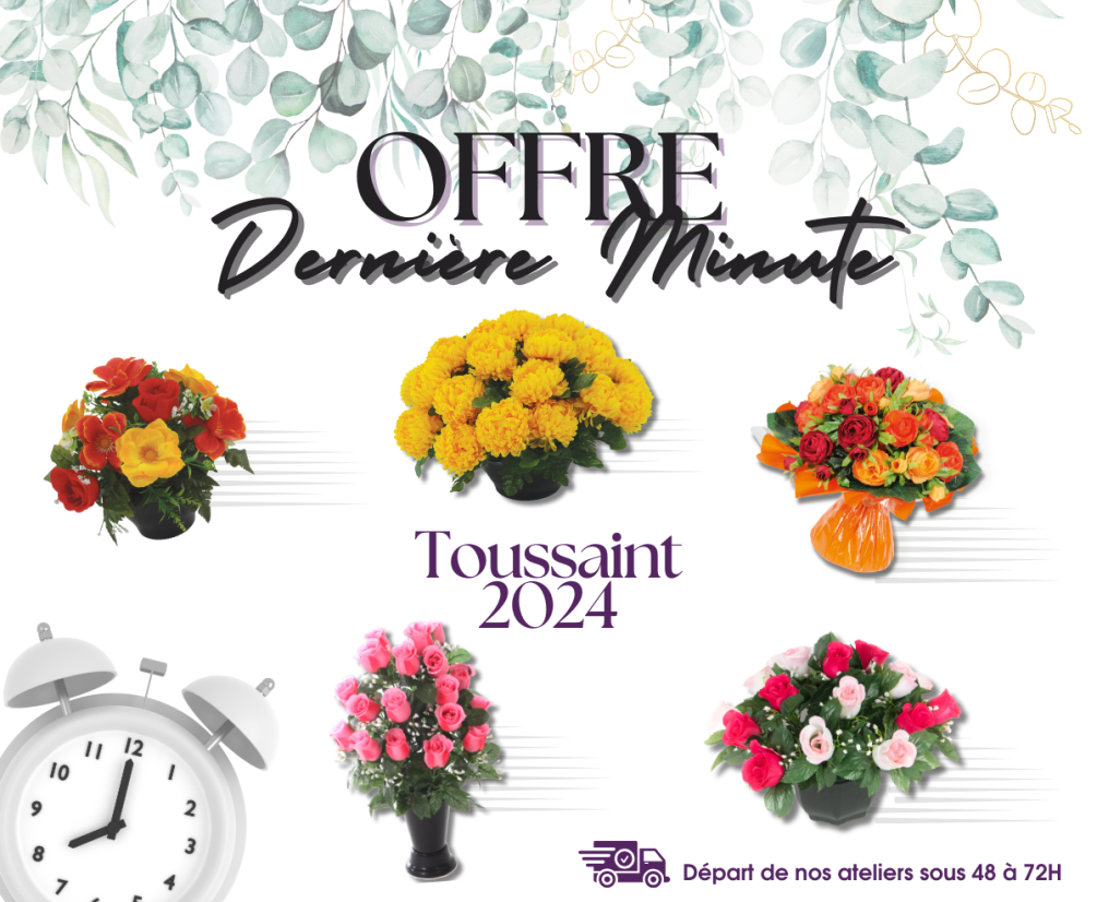 offre dernière minute Toussaint - Fleur artificielle - Tergal